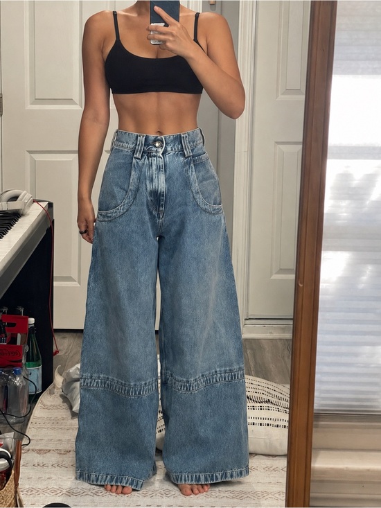 Maison Martin Margiela Denim - Maison Martin Margiela Light Blue Wide-Leg Jeans